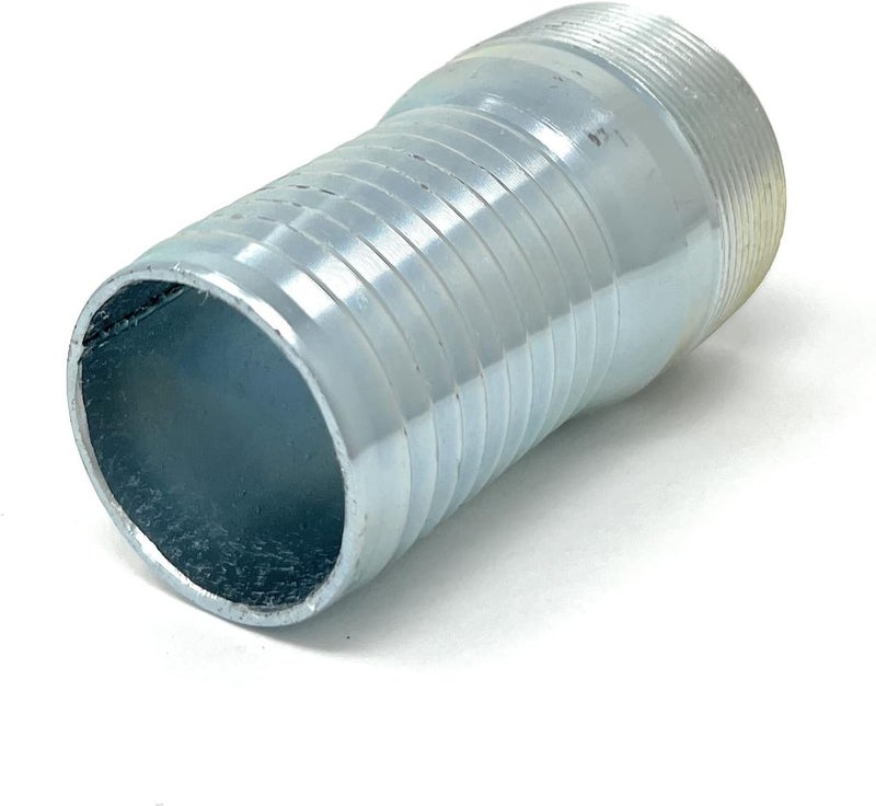 Gloxco Combination (KC) Nipple Fitting, 2″ Hose Shank x 2″ Male NPT, Zinc Plated Steel (KCN-200-NPT-GS) - Image 4